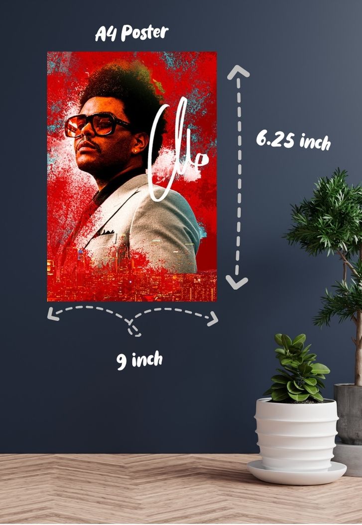 The Weeknd Blinding Lights Poster