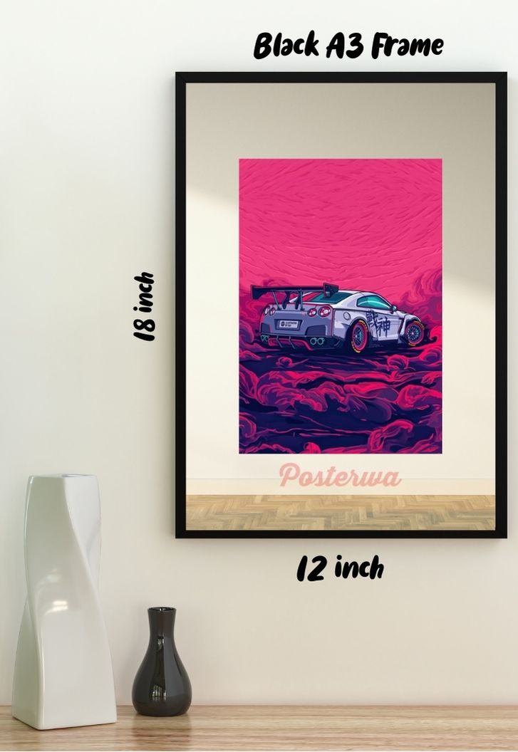 Classic Nissan GTR Car Poster
