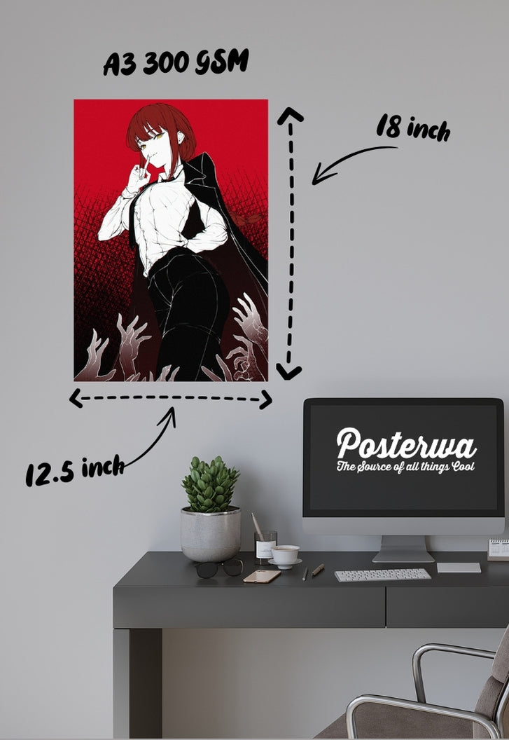 Makima Chainsaw Man Poster
