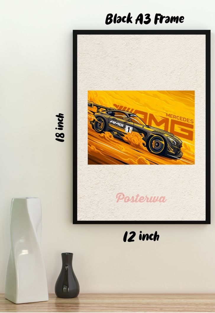 Modern BMW AMG Car Poster