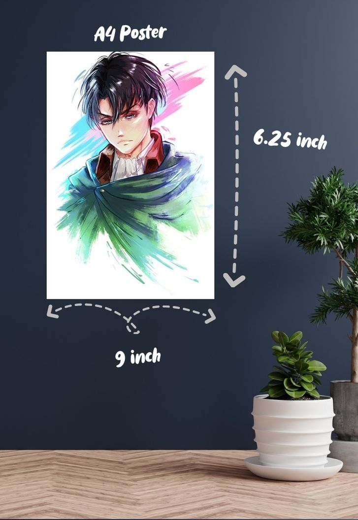 Levi Ackerman Anime Attack on Titan Poster