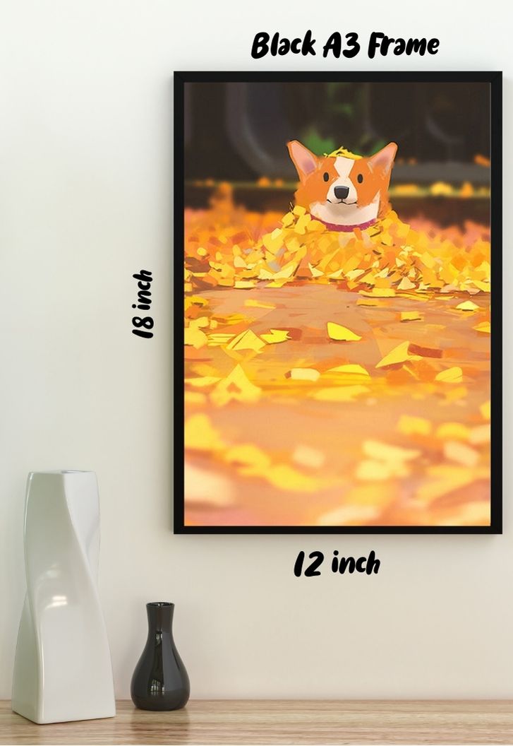 Cute Orange Dog Poster