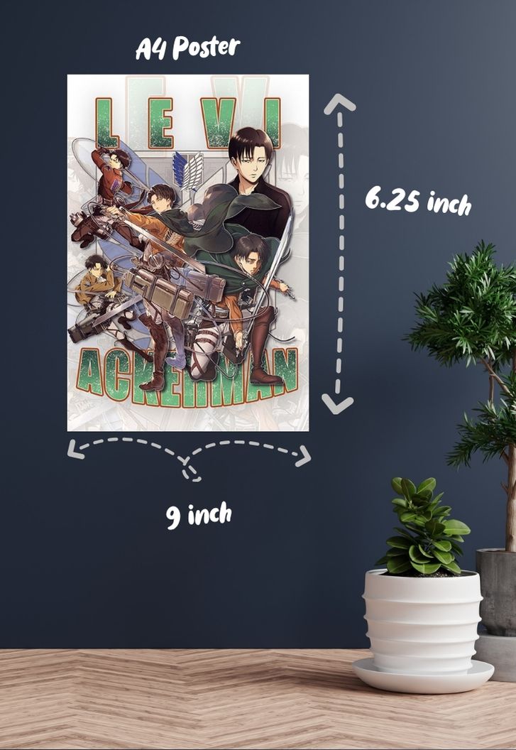 Levi Ackerman collage Poster