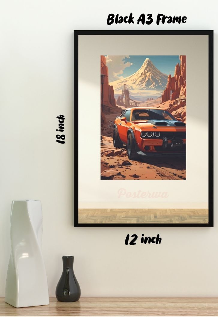 Aesthetic Ford Mustang GT Car Poster