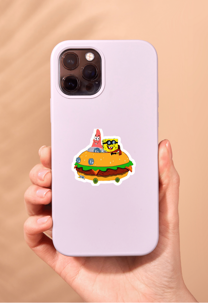 Spongebob Burger Car Sticker