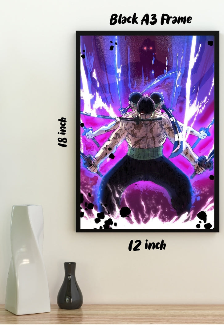 Zoro King Of Hell Poster