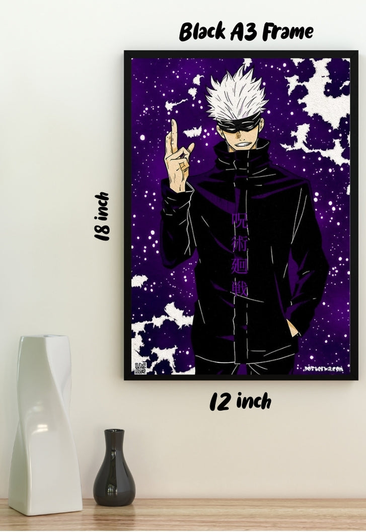 The Strongest Jujutsu Sorcerer Satoru Gojo | JJK | Anime Poster