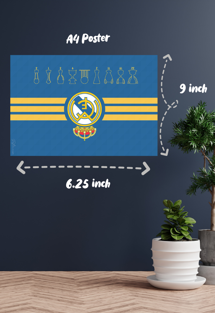Real Madrid Flag Poster