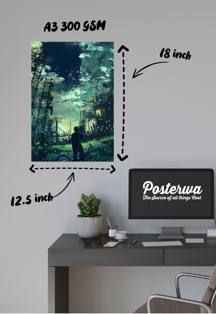 City night lights Poster