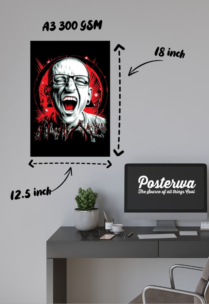 The Sound of Chester | Chester Bennington | Anime Poster