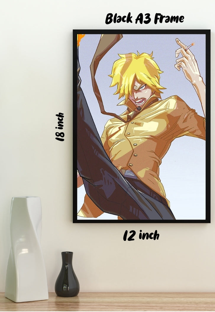 Vinsmoke Sanji Black Leg One Piece Poster