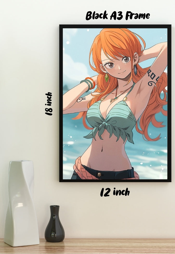 Nami Beach One Piece Poster