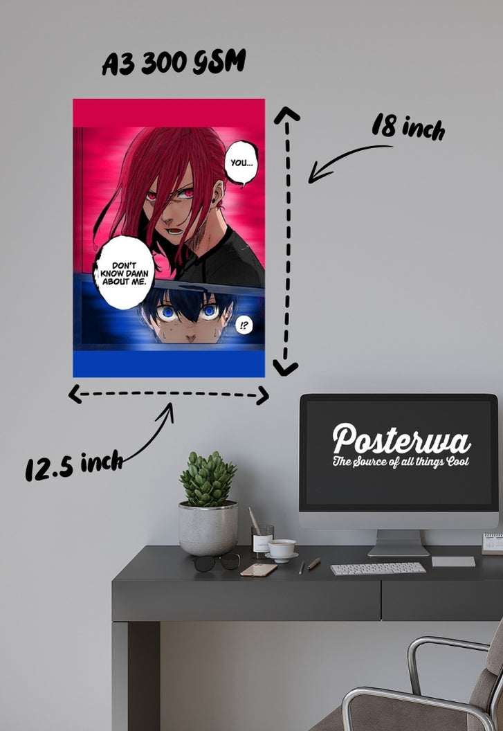 Blue lock Faceoff Poster