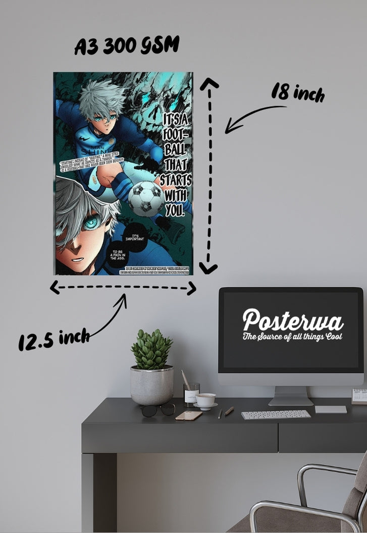 Blue lock Football Poster
