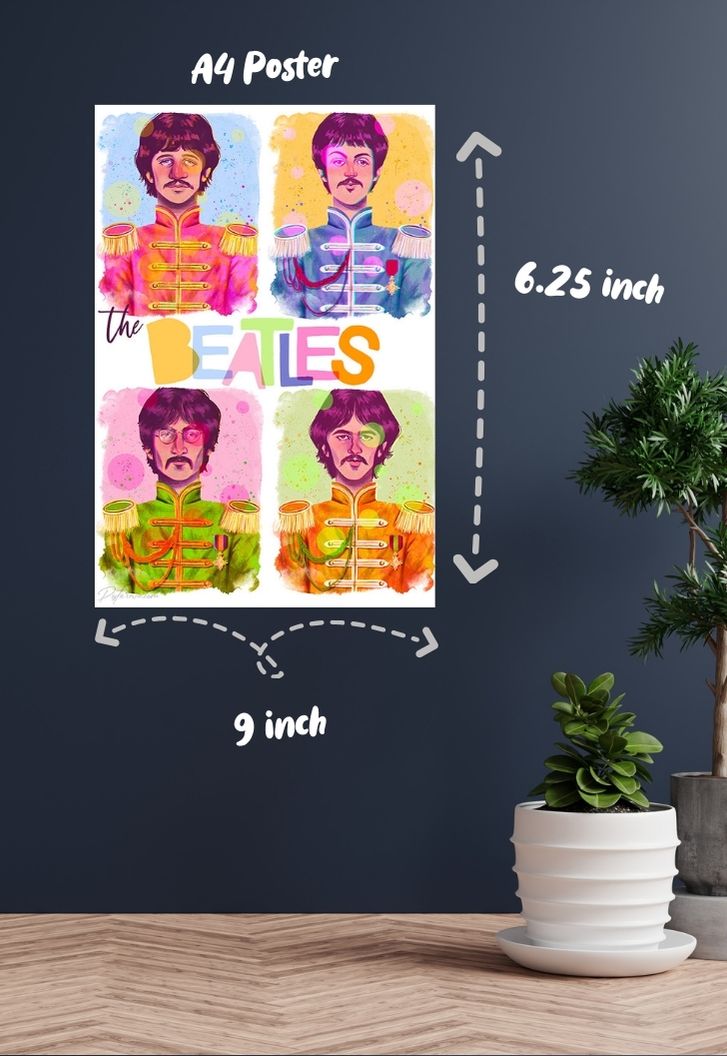Beatles Band Poster