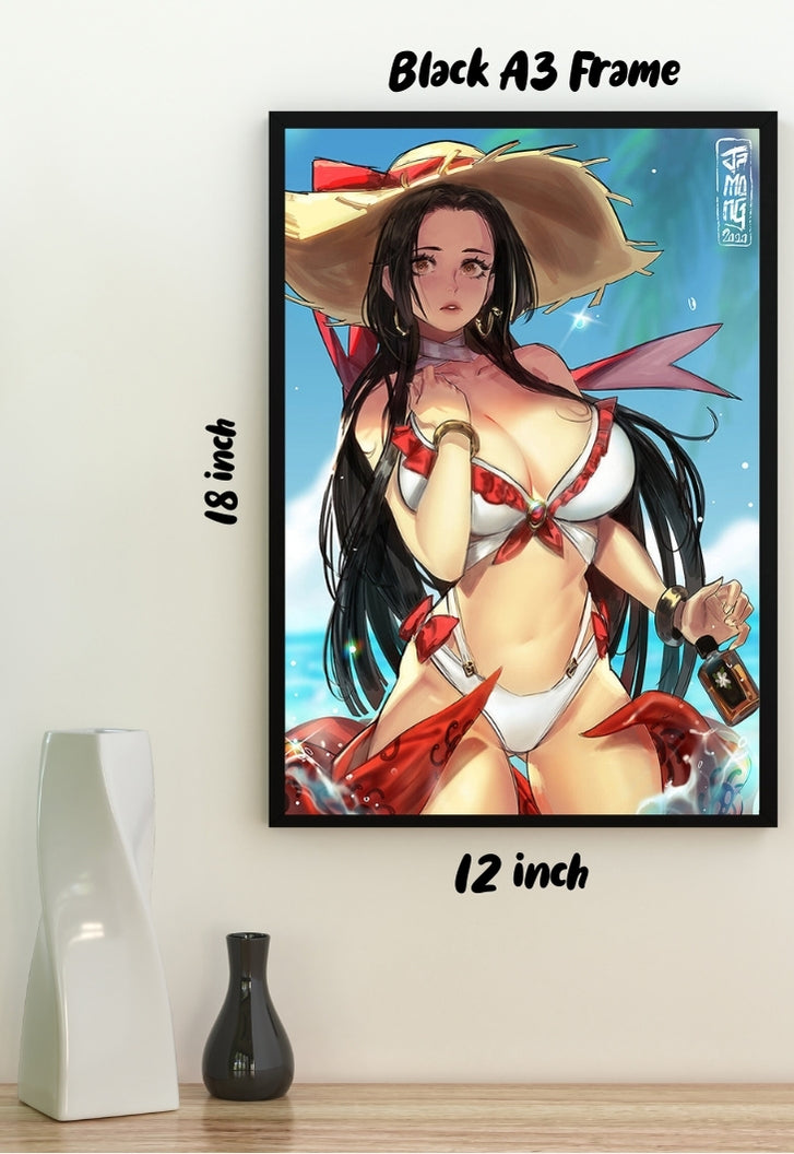 Boa Hancock Beach Hot Poster