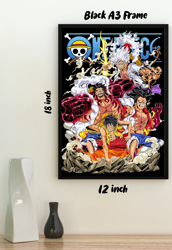 Luffy All Gears Poster