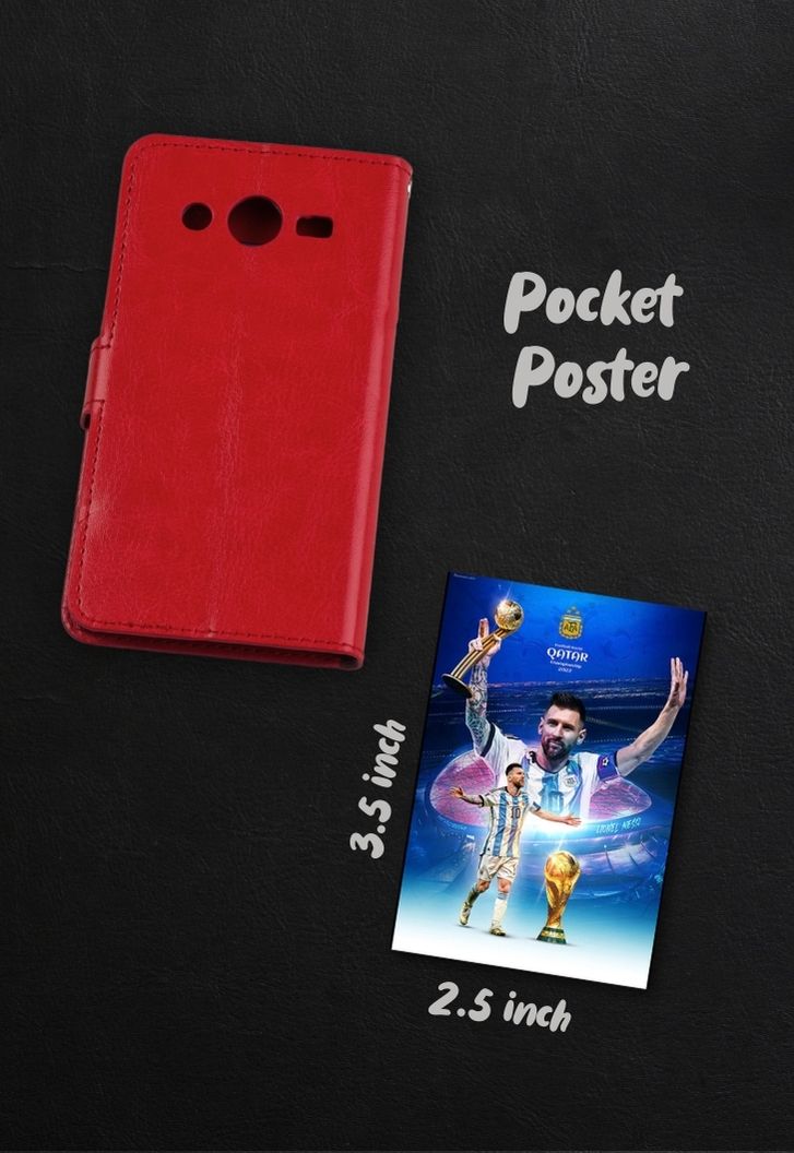 Messi with FIFA World Cup Poster