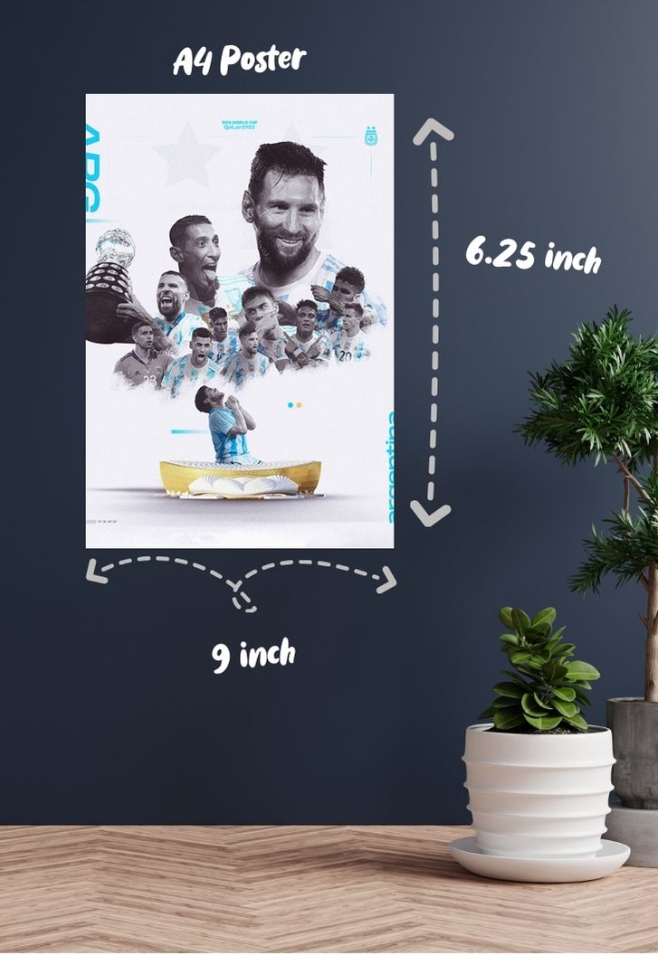Argentina Collage with Maradona Poster