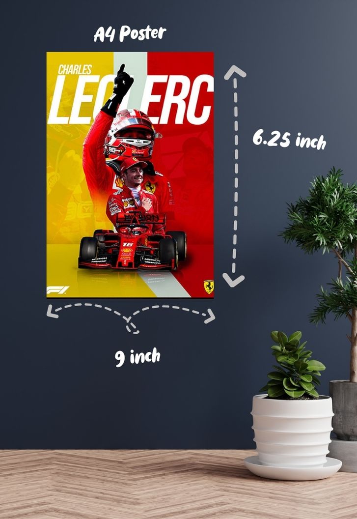 Charles Leclerc Victory Poster
