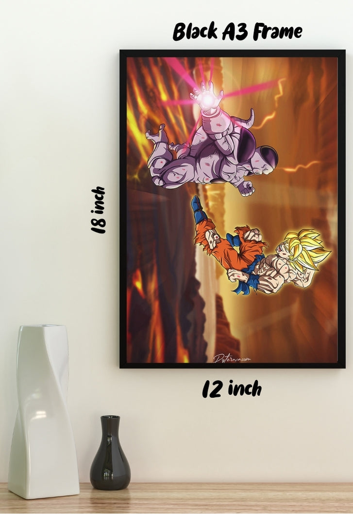 Goku Super Saiyan x Frieza Poster