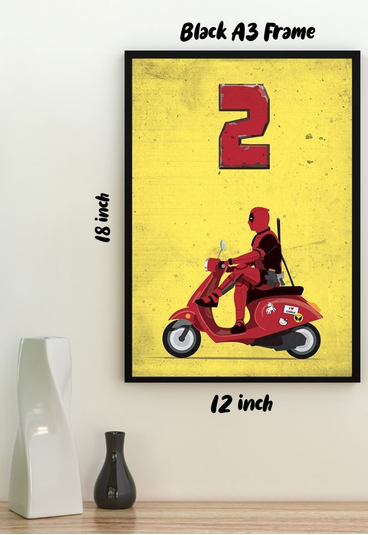 Deadpool Scooter Poster
