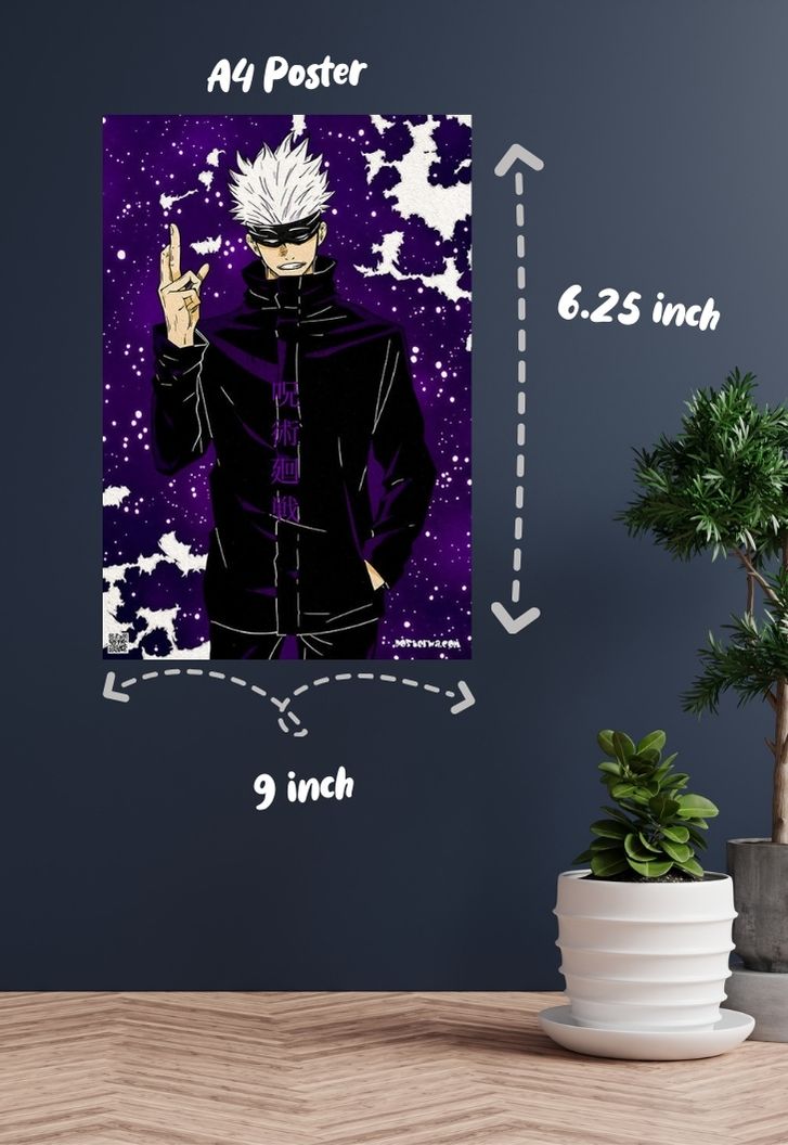 The Strongest Jujutsu Sorcerer Satoru Gojo | JJK | Anime Poster