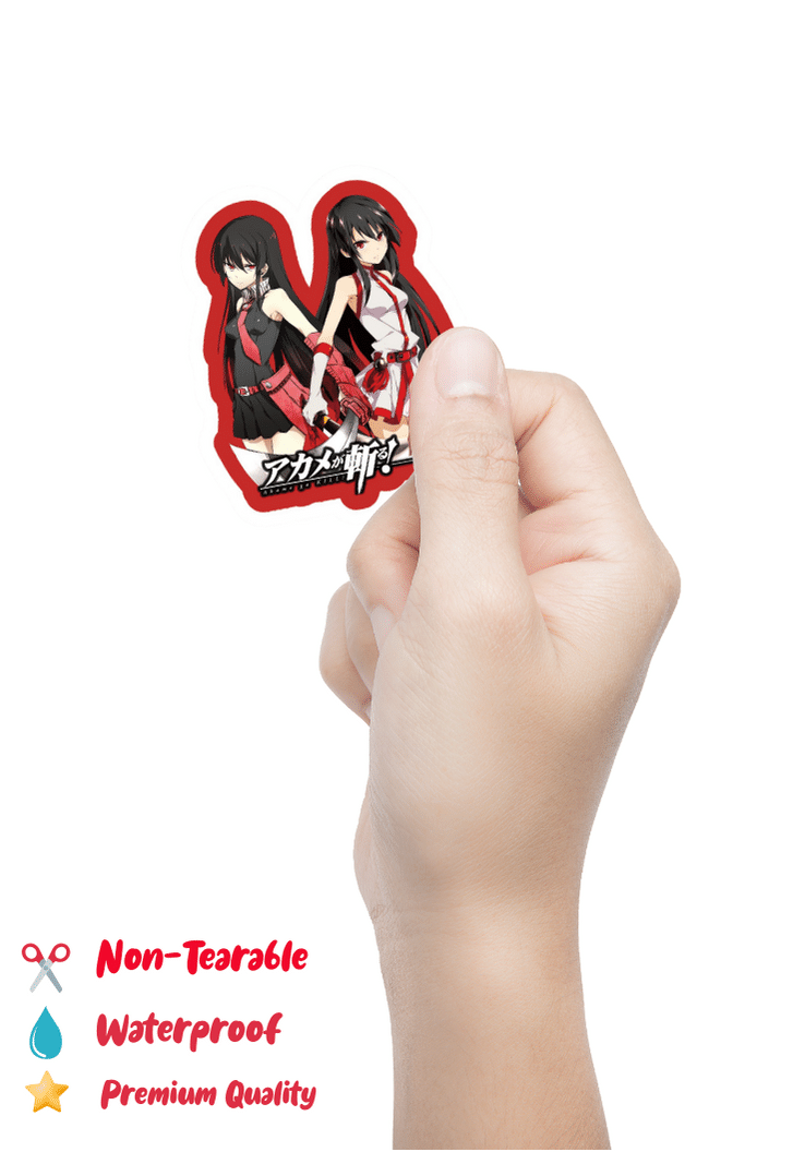Akame and Elfen Lied : Akame ga Kill! Sticker