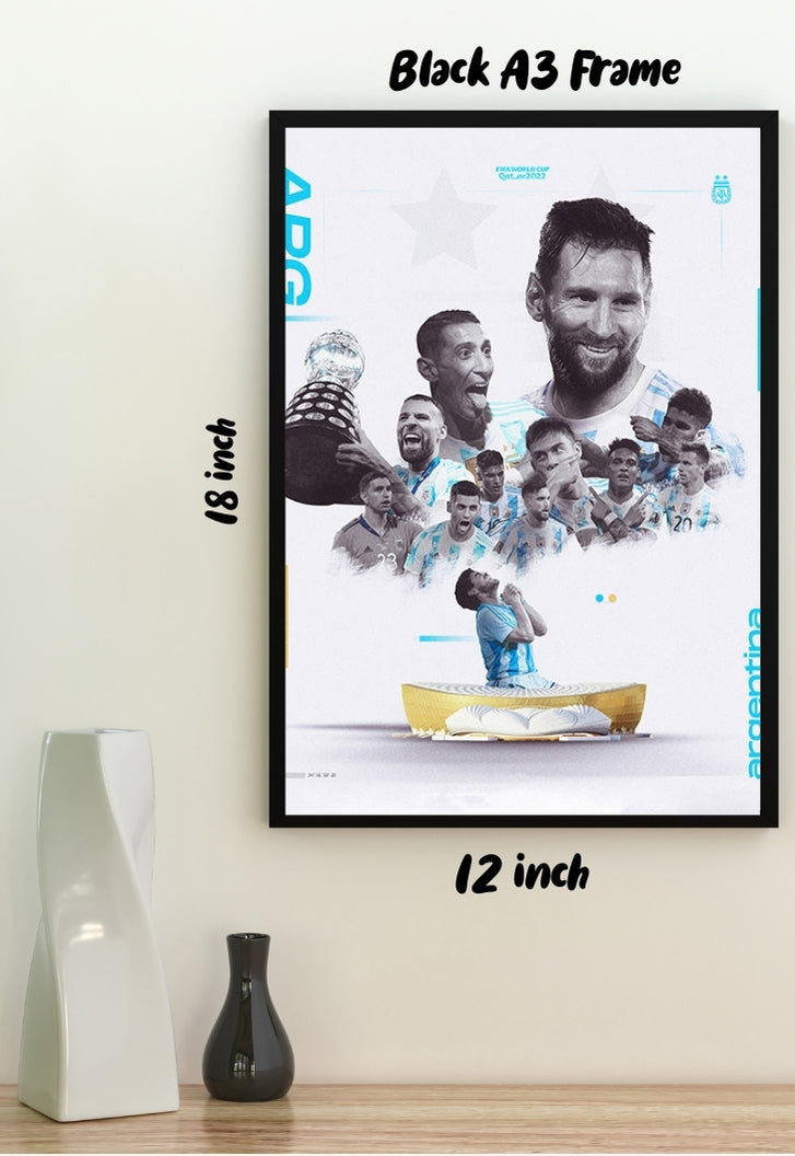 Argentina Collage with Maradona Poster