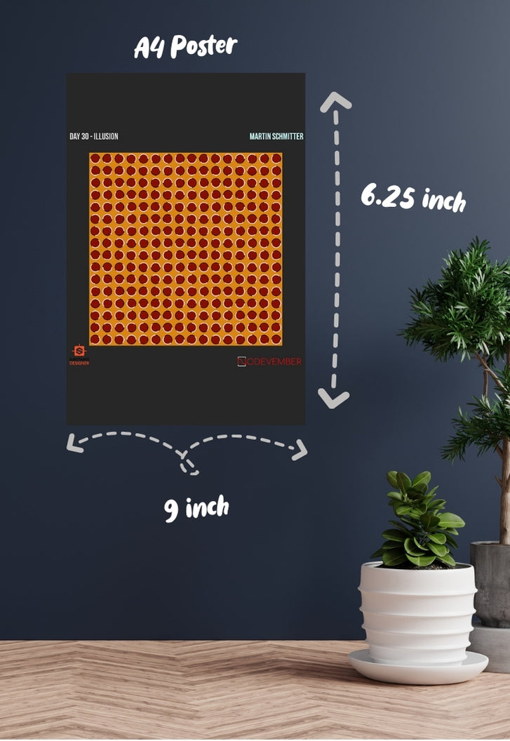 Dot Illusion Poster