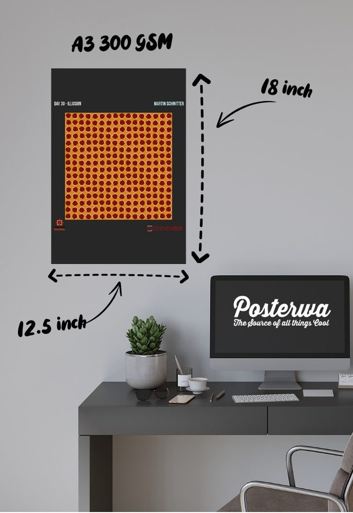 Dot Illusion Poster