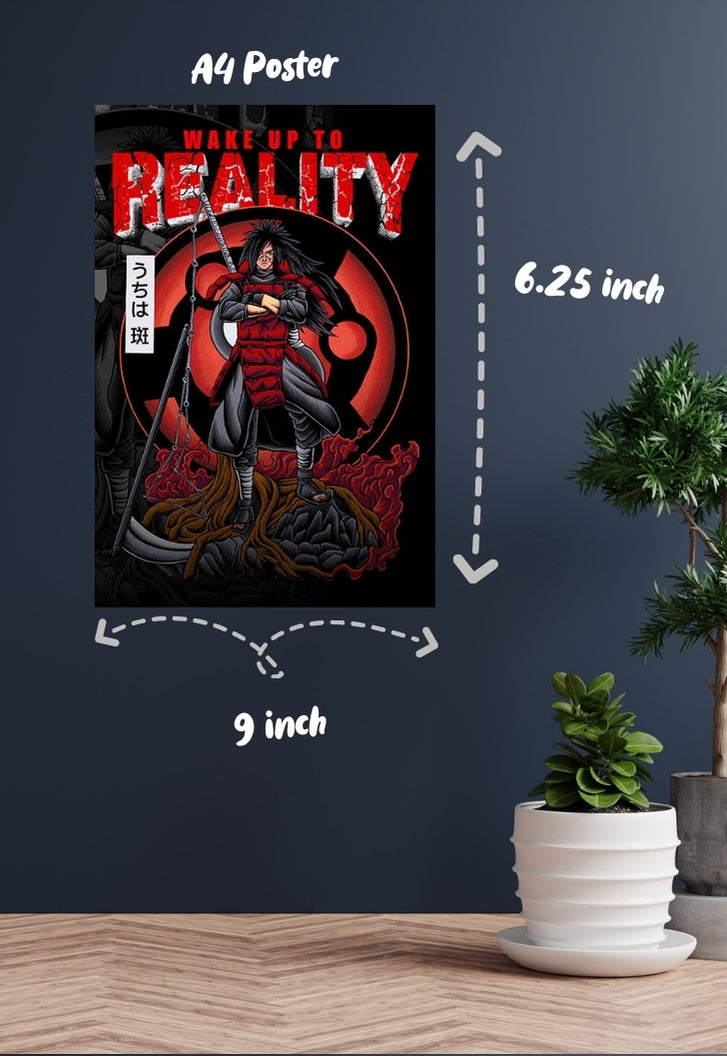 Madara Uchiha | Wake Up To Reality | Anime Poster