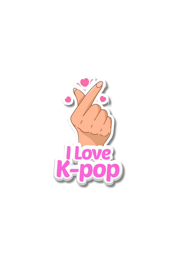 I Love K-POP Sticker