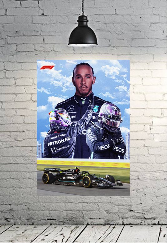 LEWIS HAMILTON F1 Poster