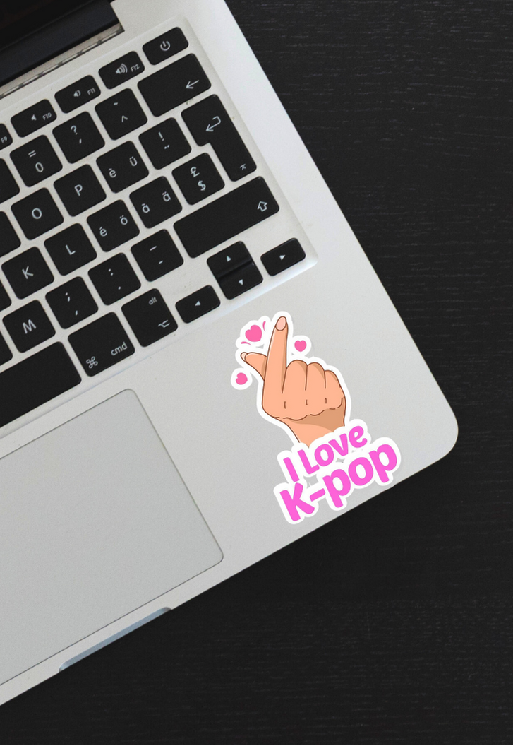 I Love K-POP Sticker