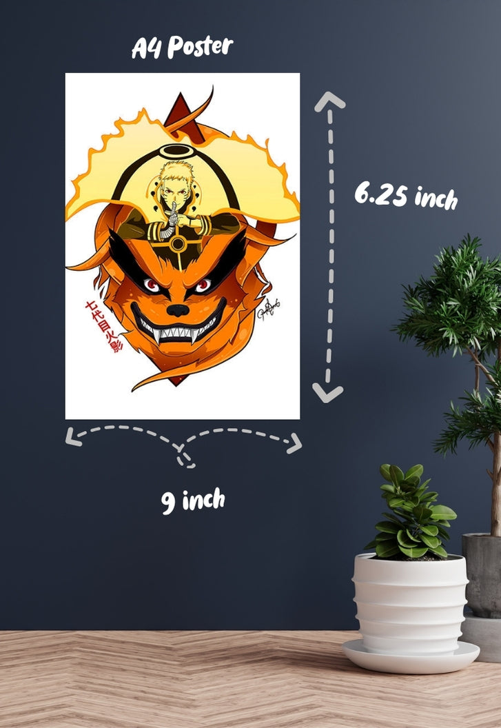 Kurama and Naruto Poster