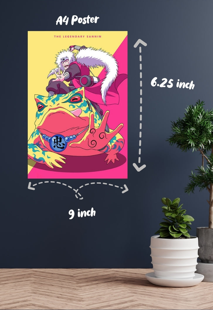 Gamakichi and Jiraiya Poster