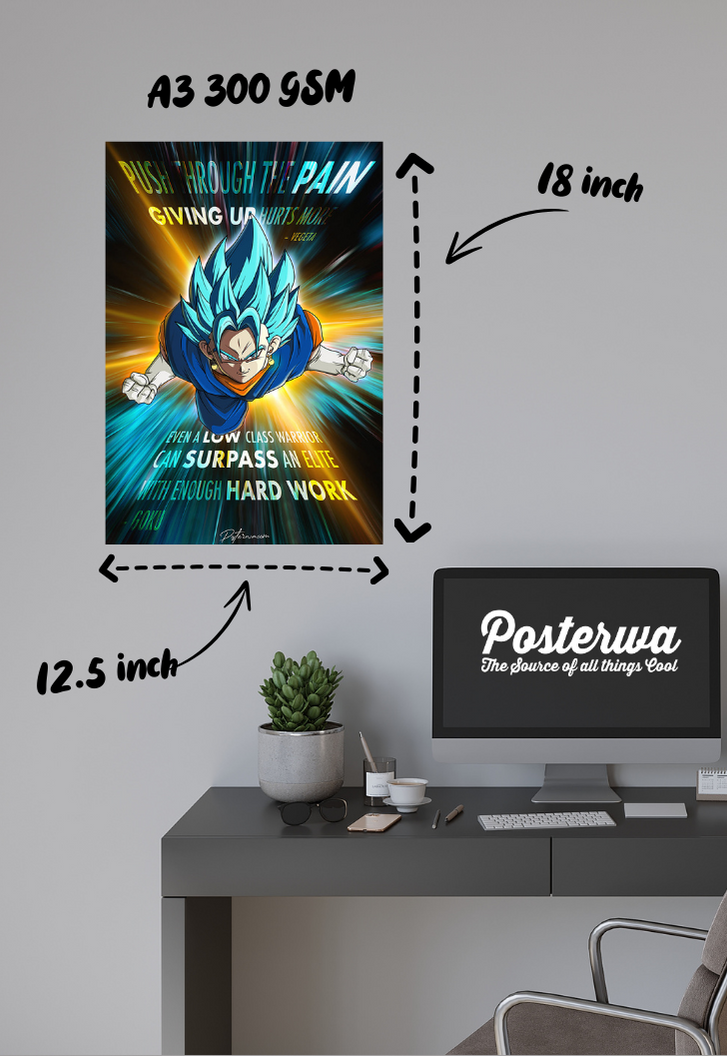 Gogeta Quote | Dragon Ball Z | Anime Poster