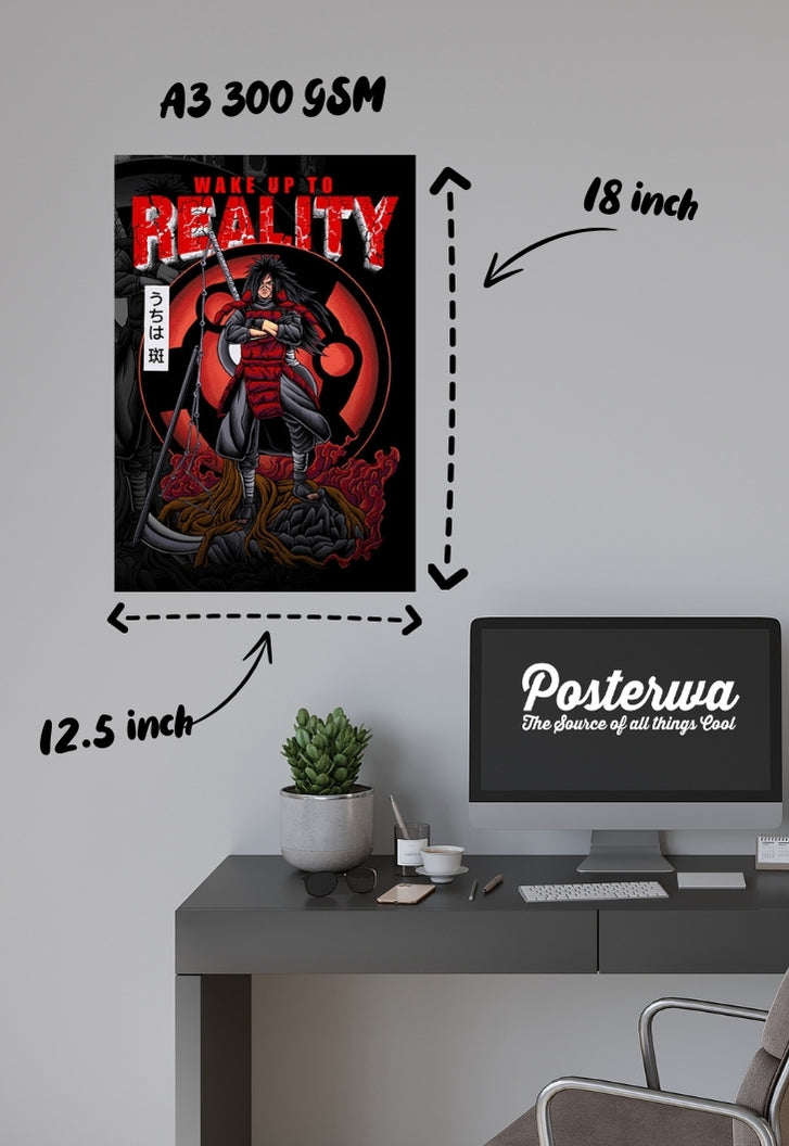 Madara Uchiha | Wake Up To Reality | Anime Poster