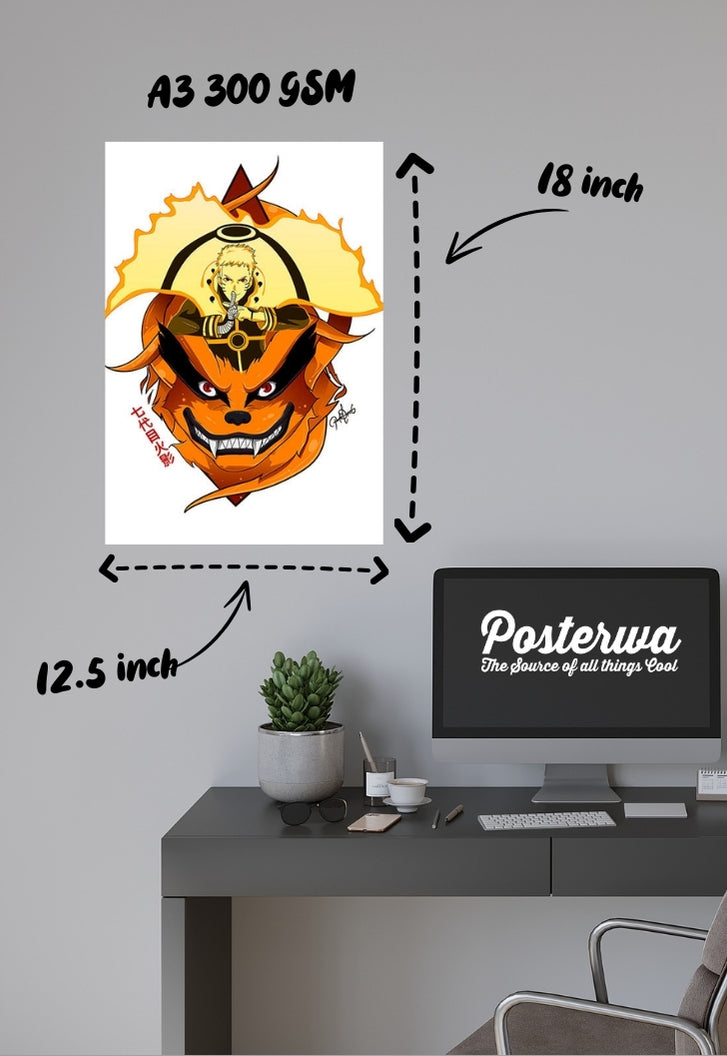 Kurama and Naruto Poster