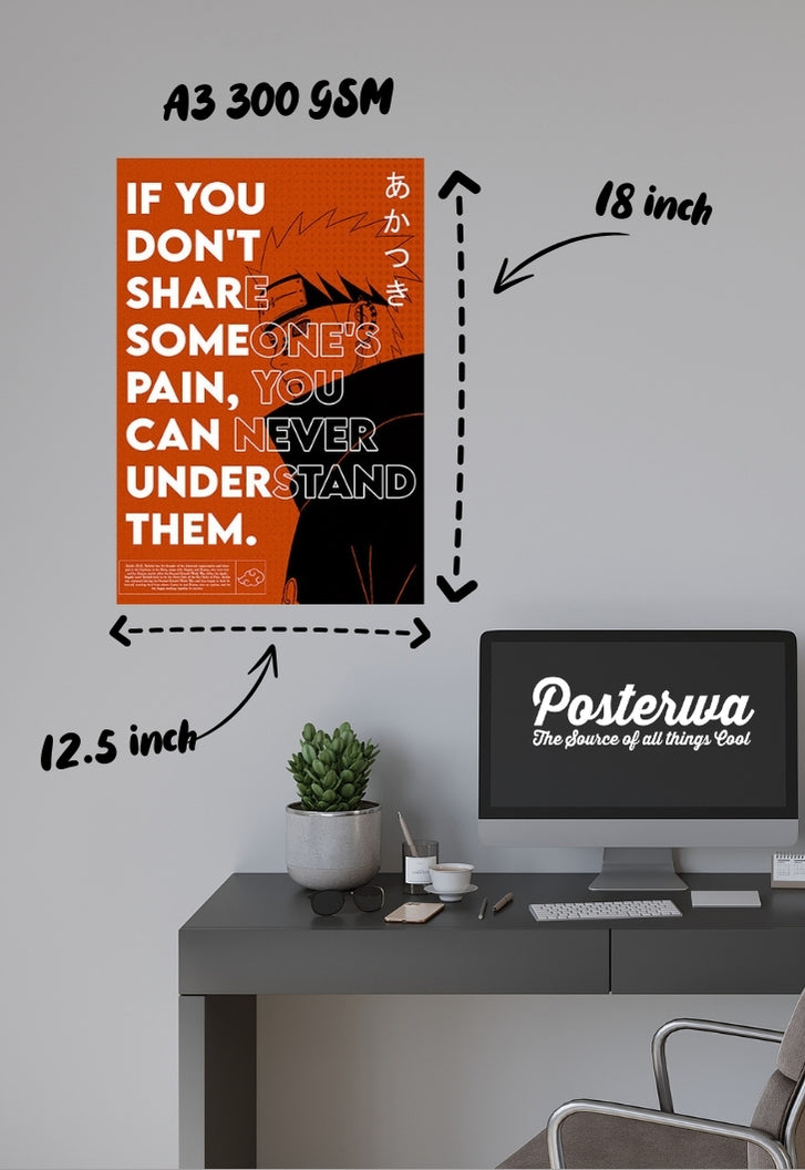 Naruto Pain quote Poster