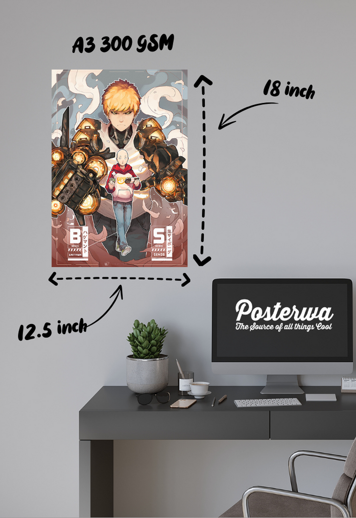Saitama x Genos Fanart Poster