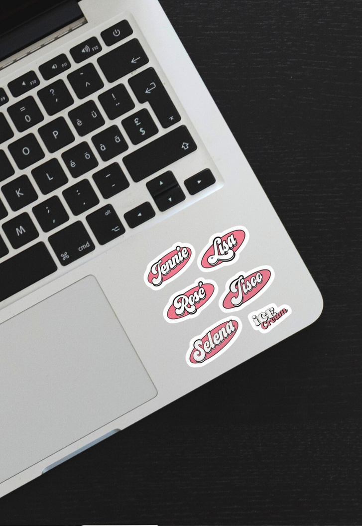 Jennie Lisa Rose Jisoo Selena iCE Cream Sticker