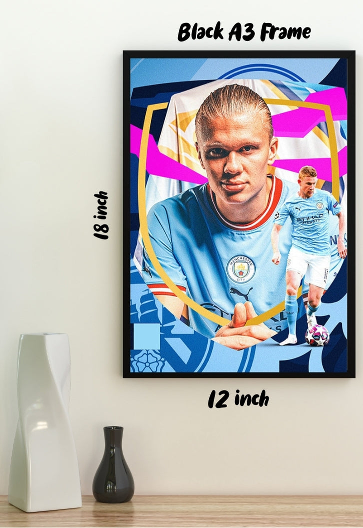 Erling Haaland Manchester Poster