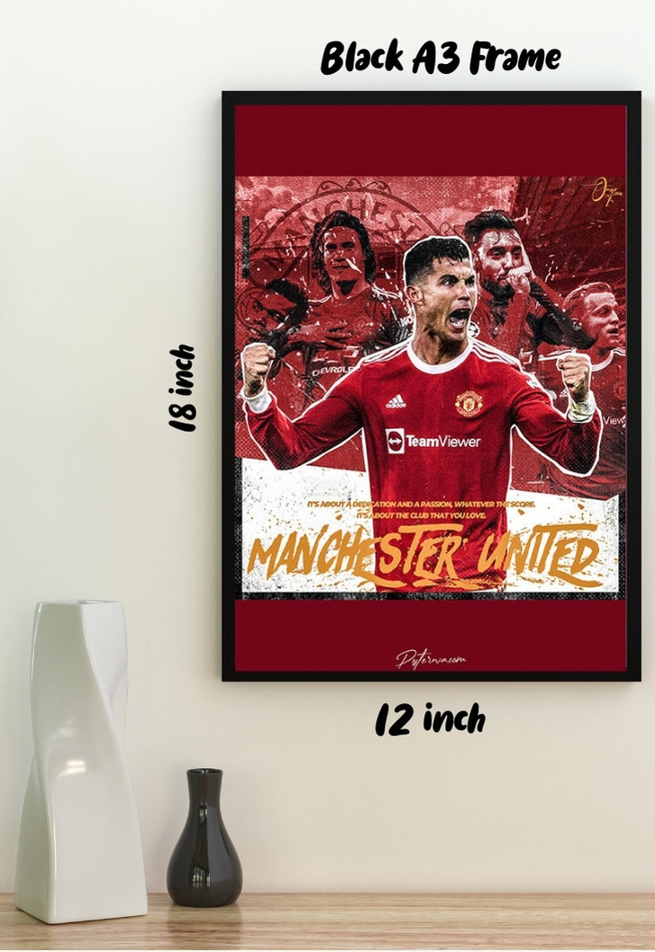 Christiano Ronaldo in Manchester United Poster