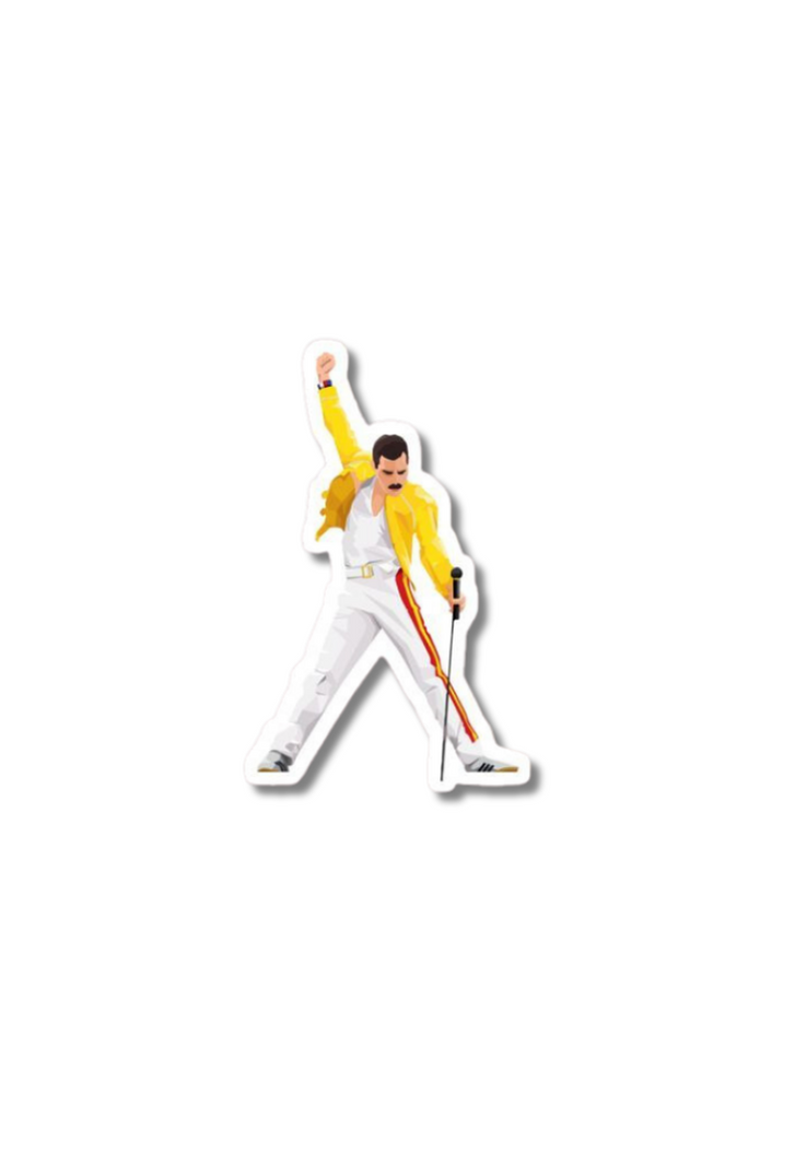 Freddie Mercury Metal Band Sticker