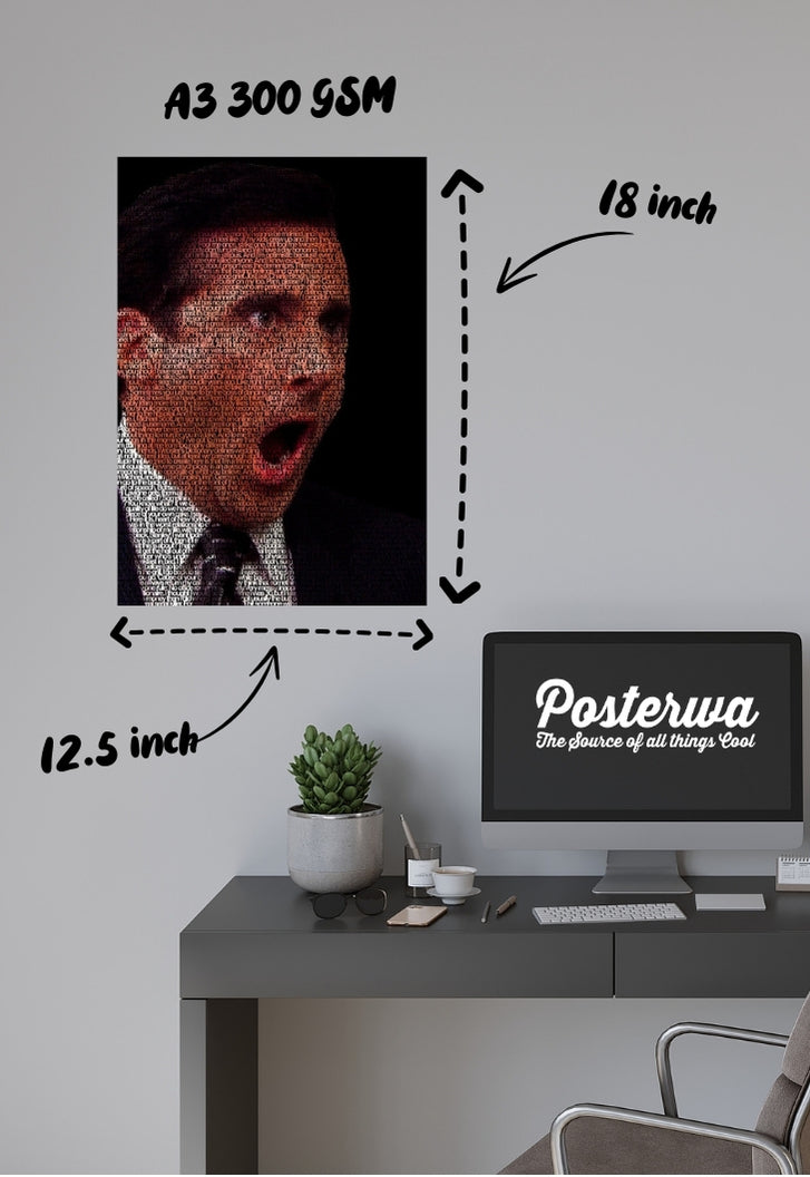 Michael Scott 'NOOOOOO'- The Office Poster
