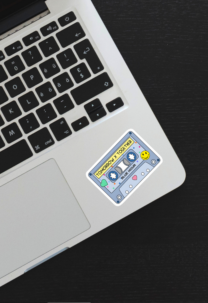 Blue Hour Cassette Tape KPOP Sticker