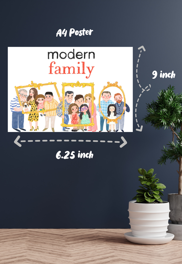 Modern Family Landscape Poster