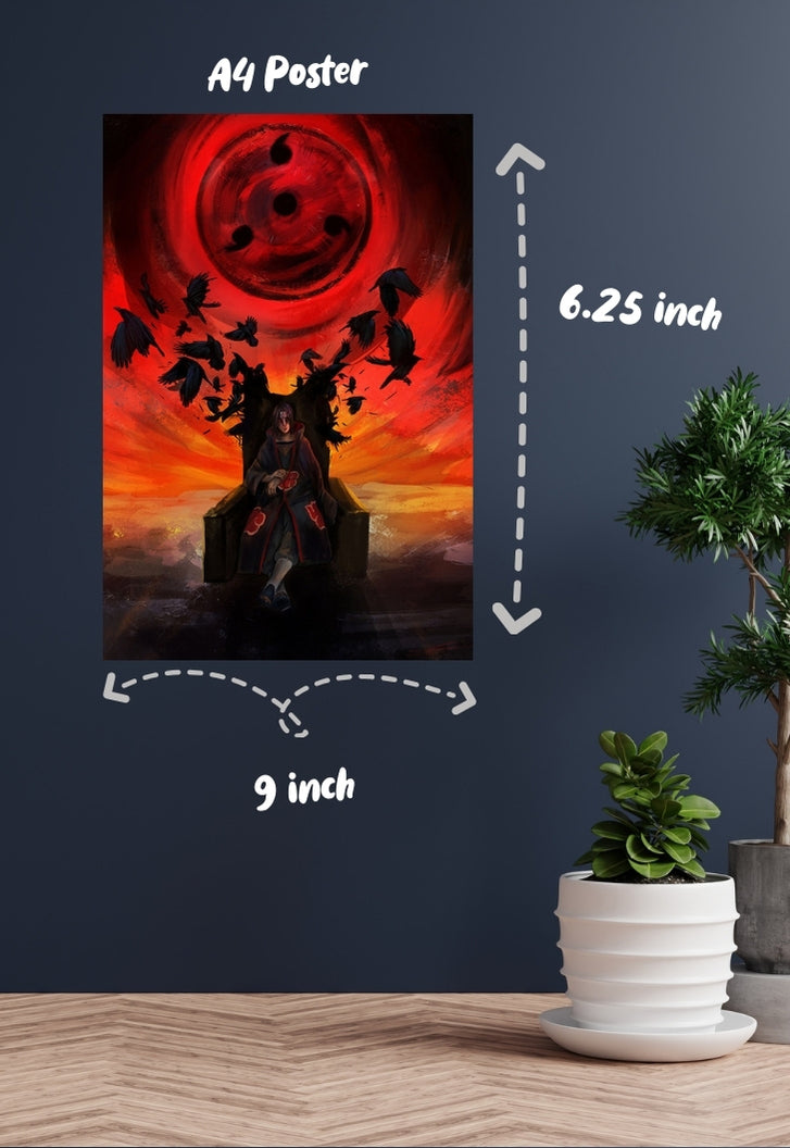 Itachi Uchiha Throne Poster